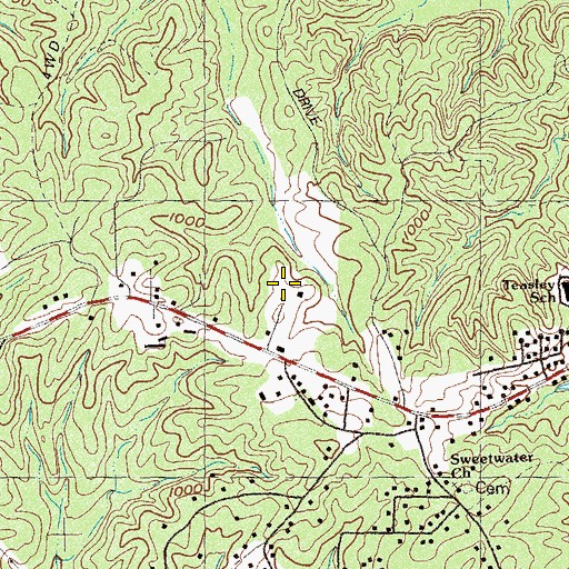 Topographic Map of Joseph Knox Elementary School, GA