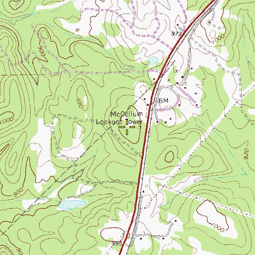 Topographic Map of Arbor Springs Elementary School, GA