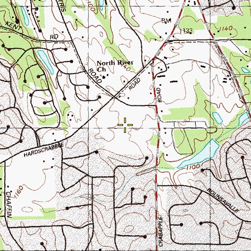 Topographic Map of Sweet Apple Elementary School, GA