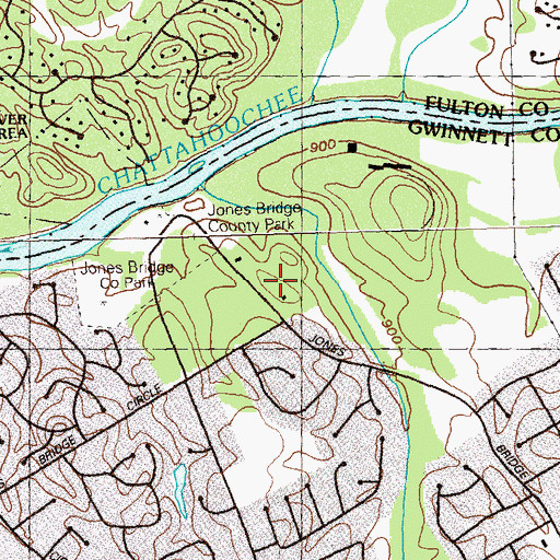 Topographic Map of Simpson Elementary School, GA