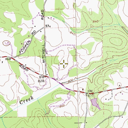 Topographic Map of Dutchtown Elementary School, GA