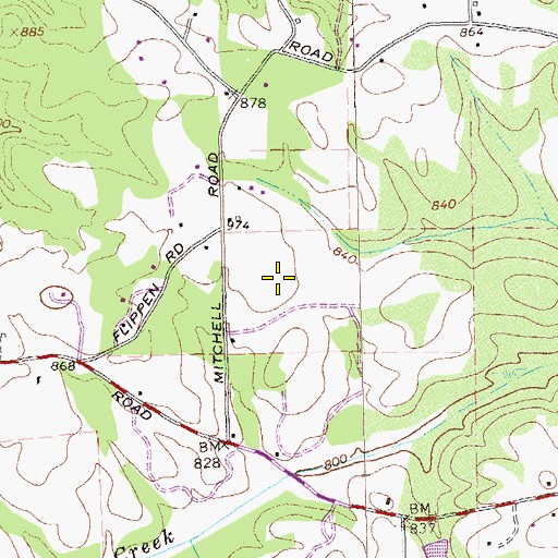 Topographic Map of Dutchtown High School, GA
