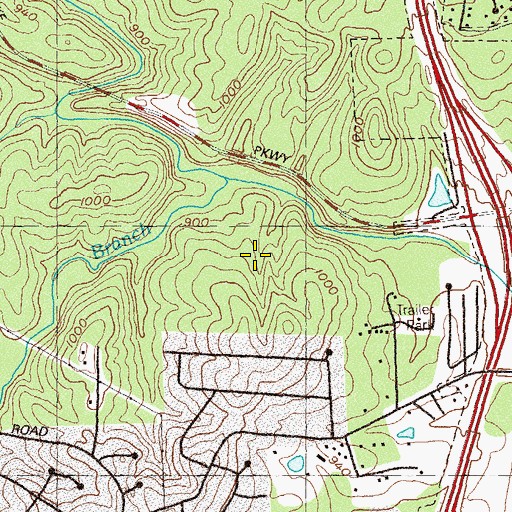 Topographic Map of Polaris Evening School, GA