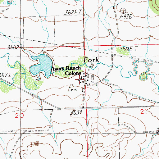 Topographic Map of Cheadle Fire District, MT