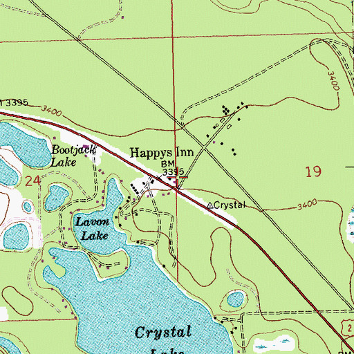 Topographic Map of Fisher River Valley Fire and Rescue Battalion 1, MT