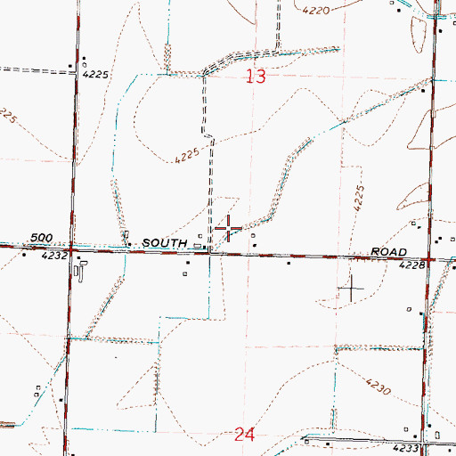 Topographic Map of J 23 E Pipeline, ID