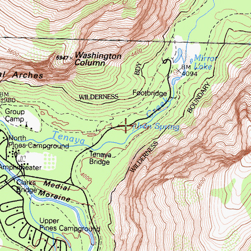 Topographic Map of Iron Spring, CA