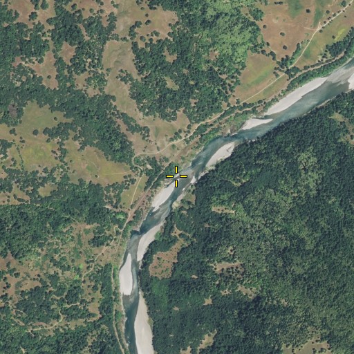 Aerial/Satellite Image of Jackass Creek, CA