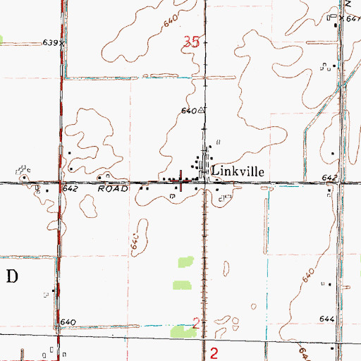Topographic Map of Saint Paul Lutheran Church, MI