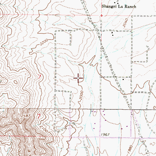 Topographic Map of Cline Creek, AZ