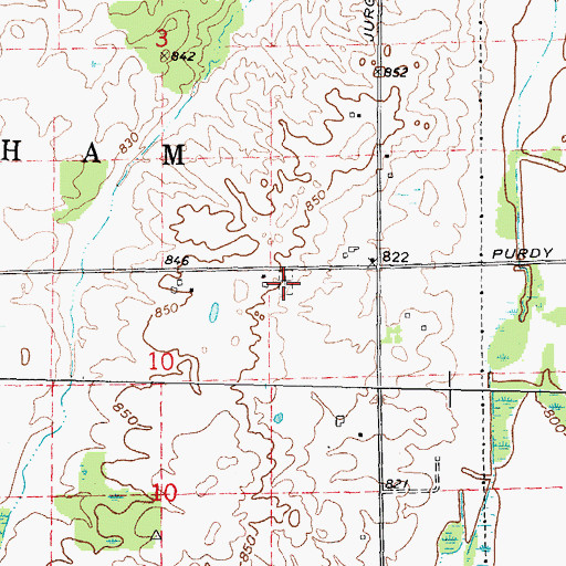 Topographic Map of Lutheran Cemetery, MI