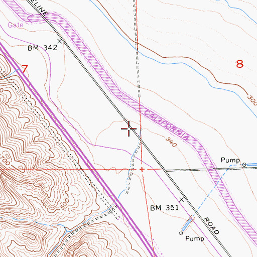 Topographic Map of Laguna Seca Creek, CA