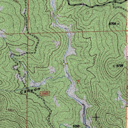 Topographic Map of Lone Rock Valley, CA