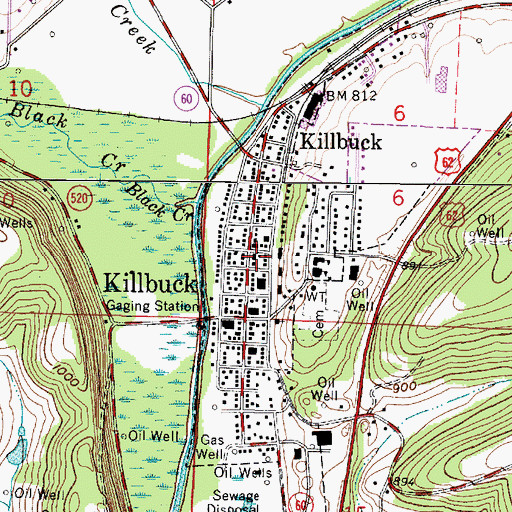 Topographic Map of Killbuck Township Fire Department, OH