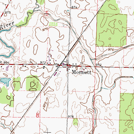 Topographic Map of Dallas Township Fire Department, OH