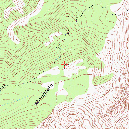 Topographic Map of Rancheria Mountain, CA