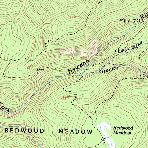 Topographic Map of River Valley, CA