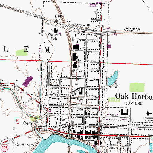 Topographic Map of Mid County Emergency Medical Services, OH