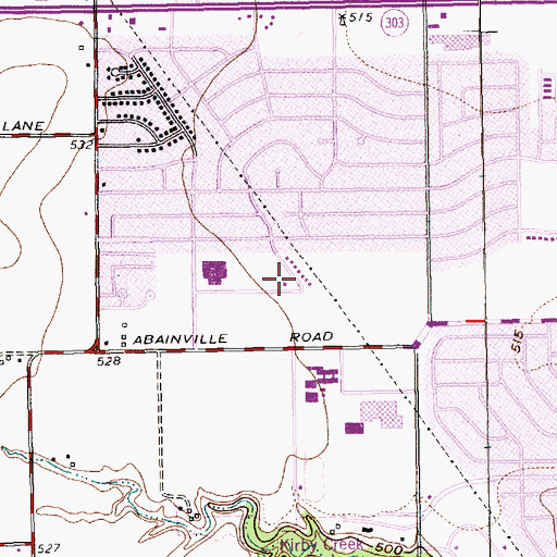 Topographic Map of Grand Prairie Fire Department Station 6, TX