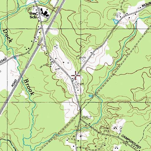 Topographic Map of Arundel Fire - Rescue, ME