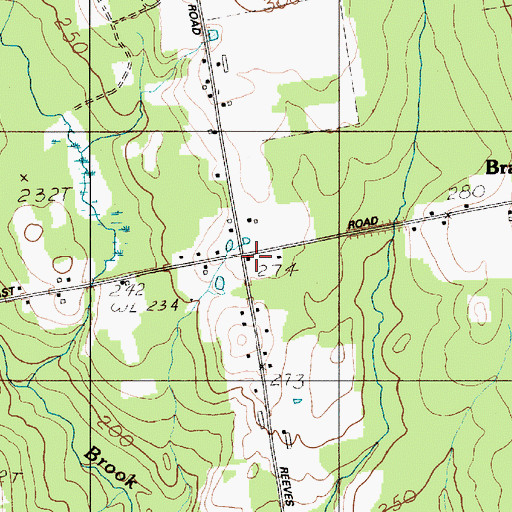 Topographic Map of Bradford Fire and Rescue Department, ME