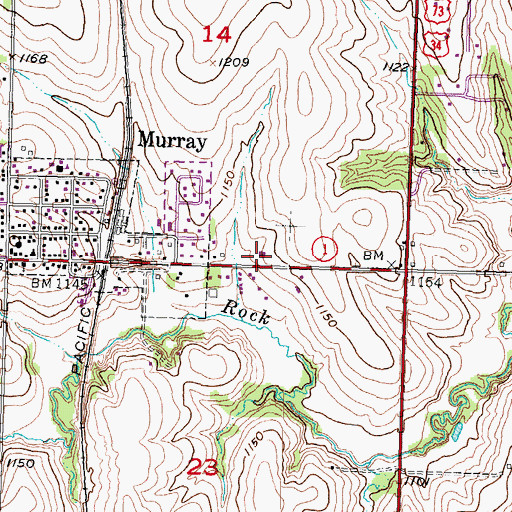 Topographic Map of Murray Rescue Squad, NE