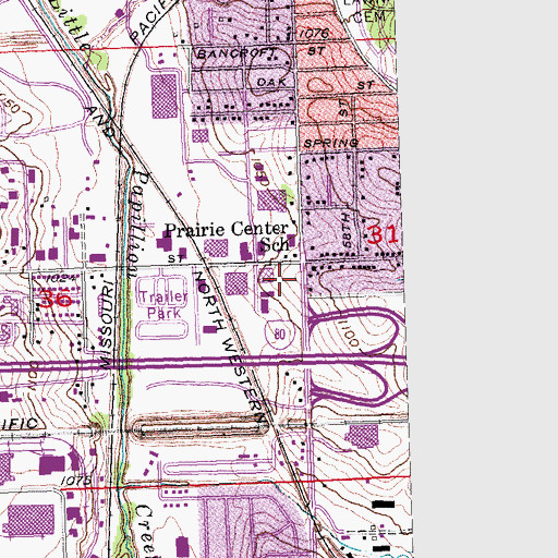 Topographic Map of Union Medical Services Incorporated, NE