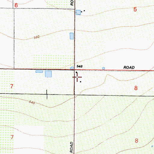 Topographic Map of Camp Eight, CA