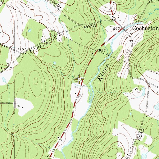 Topographic Map of Laurel Cemetery, NY