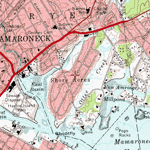 Topographic Map of Guion Neck, NY