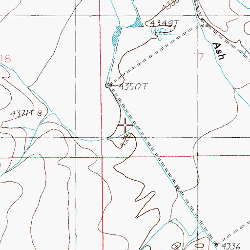 Topographic Map of Box Spring Creek, AZ