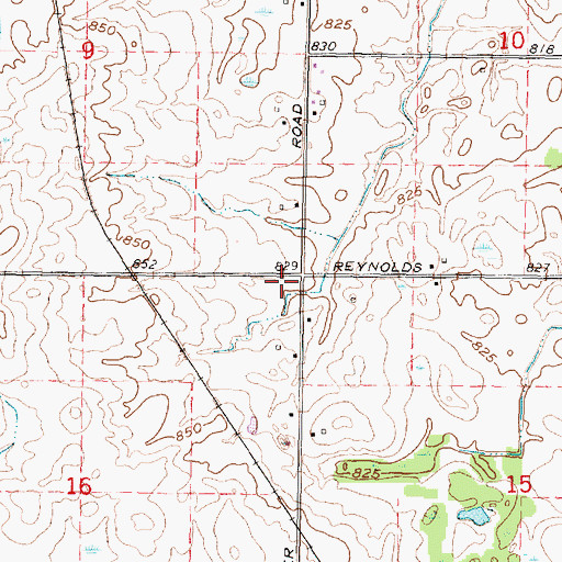 Topographic Map of Hager Cemetery, MI