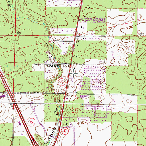 Topographic Map of Lake City Church of the Nazarene, FL