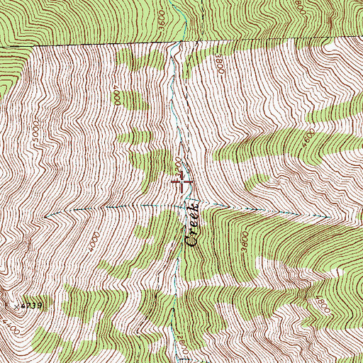 Topographic Map of Rainbow Ford Campsite, WA