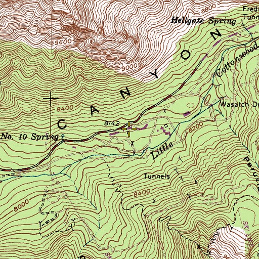 Topographic Map of The Inn, UT