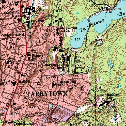 Topographic Map of Castle Ridge, NY