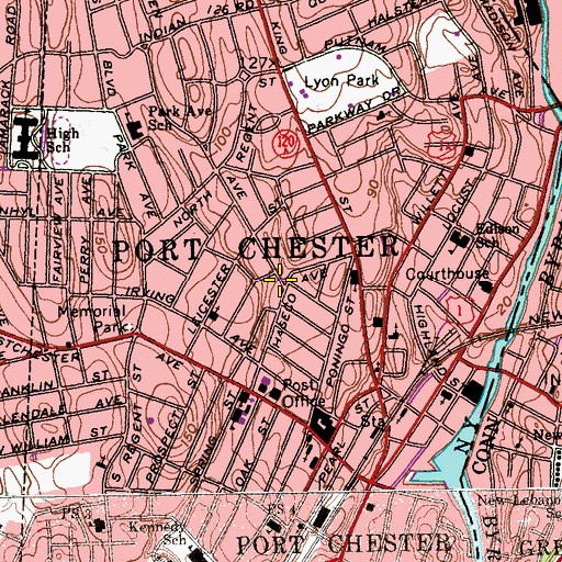 Topographic Map of Glen And Haseco Park, NY