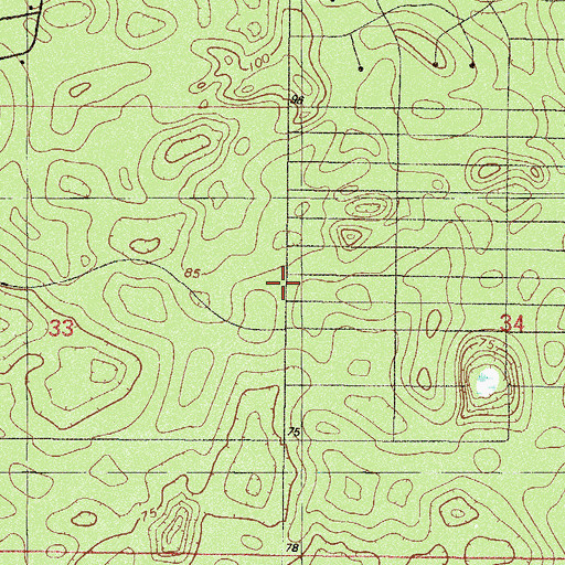 Topographic Map of Marion County Fire Rescue Station 32, FL