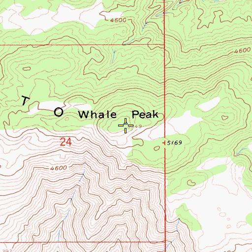 Topographic Map of Vallecito Mountains, CA