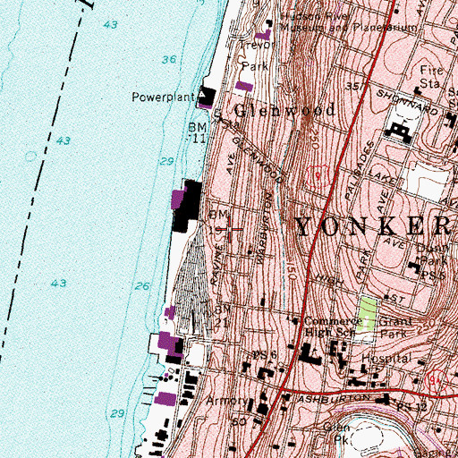 Topographic Map of Irving Park, NY