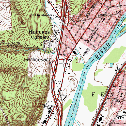 Topographic Map of Front Drive-In (historical), NY