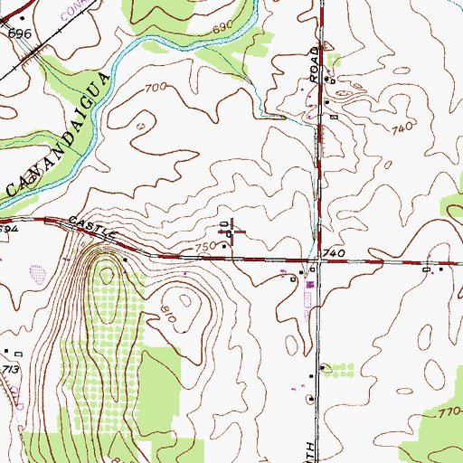 Topographic Map of Teloga Valley Farm, NY