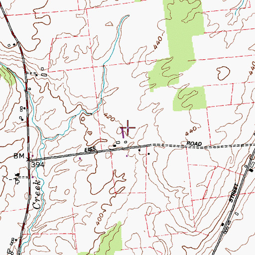 Topographic Map of Wall Haven Farms, NY