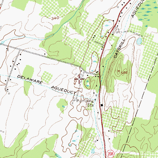 Topographic Map of Four Winds Farm, NY