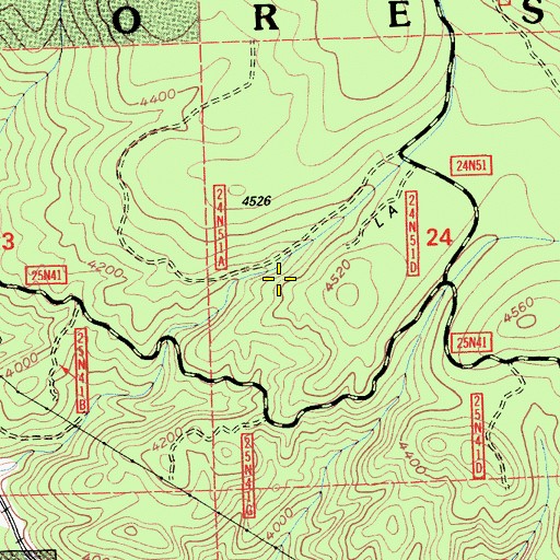 Topographic Map of Plumas National Forest, CA