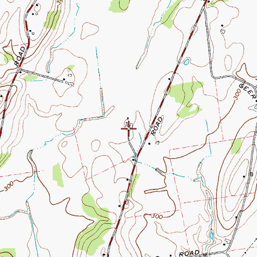 Topographic Map of Walker Farms, NY