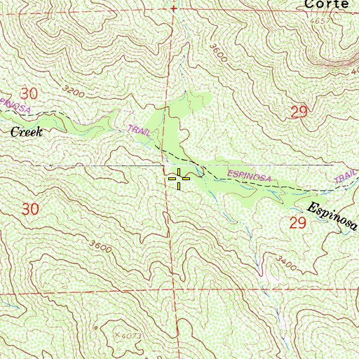Topographic Map of Cleveland National Forest, CA