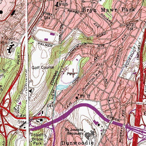Topographic Map of Redmond Field, NY