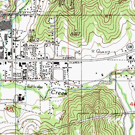 Topographic Map of Phoenix School, OR
