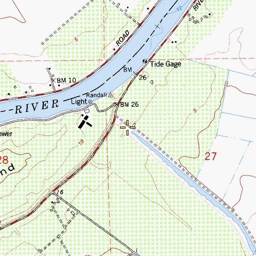 Topographic Map of Randall, CA